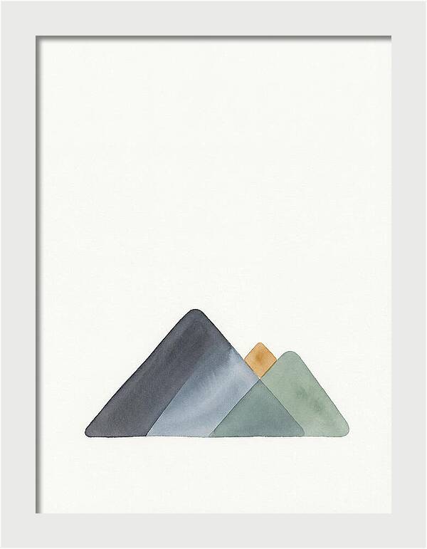 Abstract Majesty Of Mountain Peaks