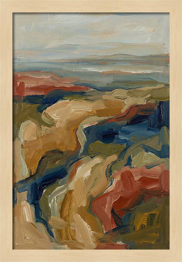 Abstract Mediterranean Landscape