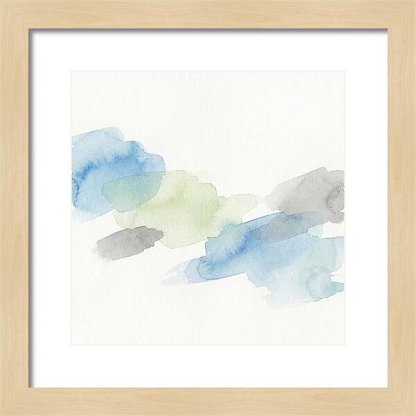 Abstract Minimal Watercolor Composition