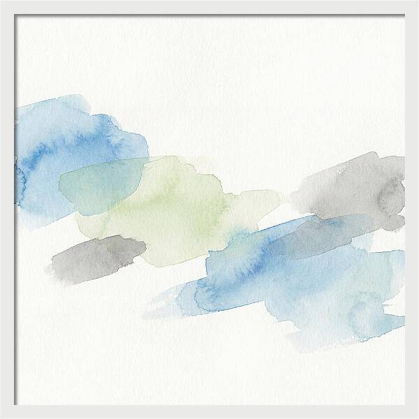 Abstract Minimal Watercolor Composition