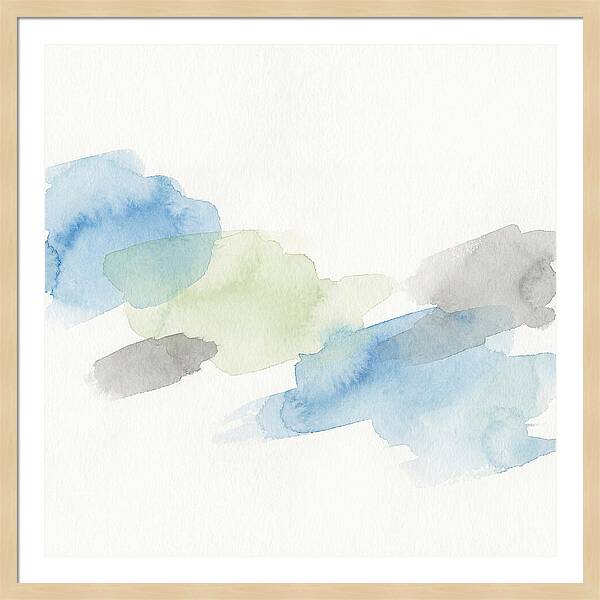 Abstract Minimal Watercolor Composition