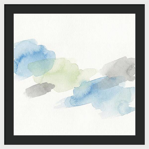 Abstract Minimal Watercolor Composition