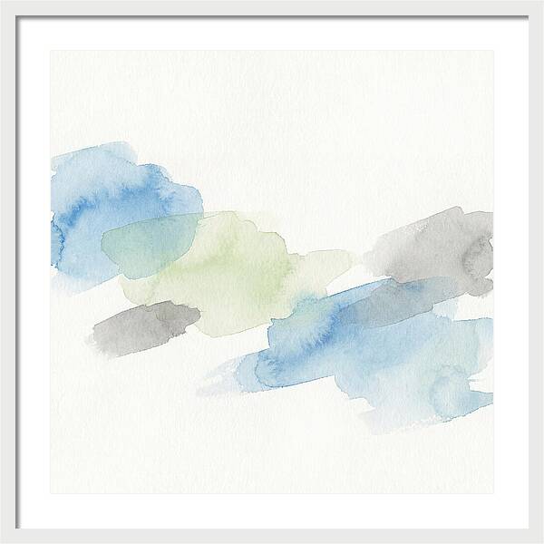 Abstract Minimal Watercolor Composition