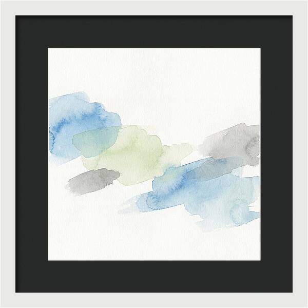 Abstract Minimal Watercolor Composition