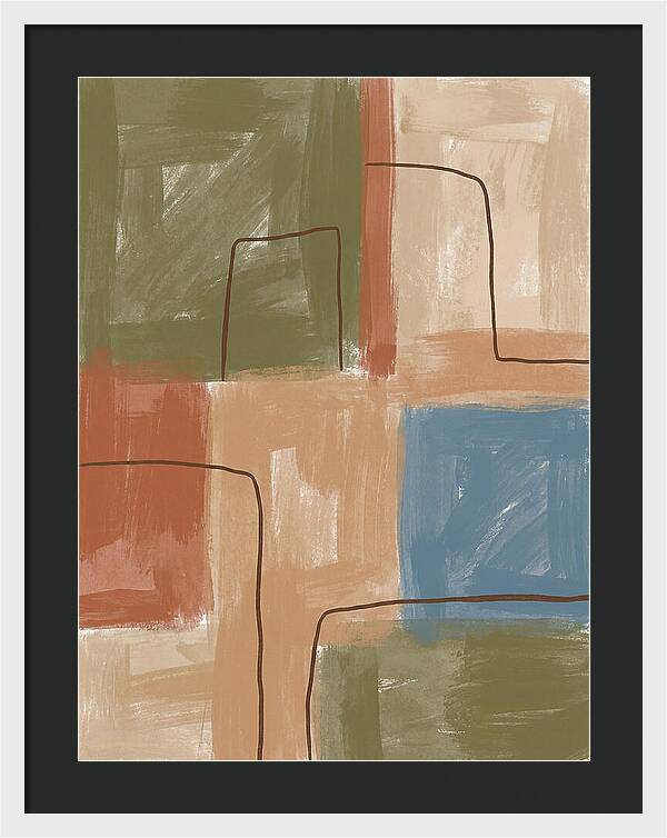Abstract Minimalist Mediterranean Composition