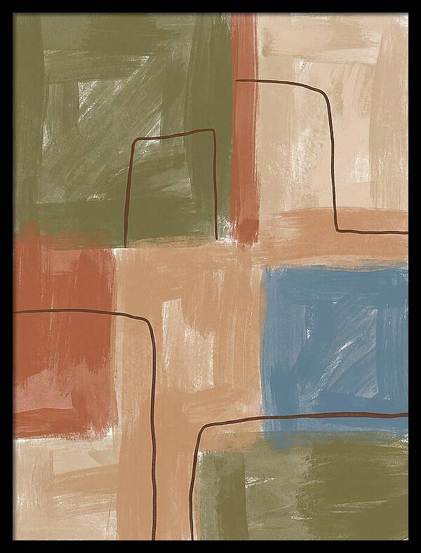 Abstract Minimalist Mediterranean Composition