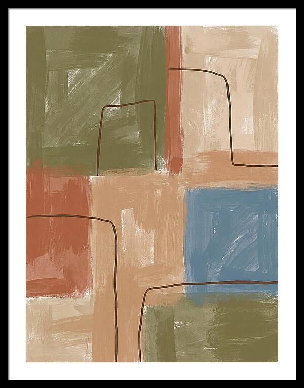 Abstract Minimalist Mediterranean Composition