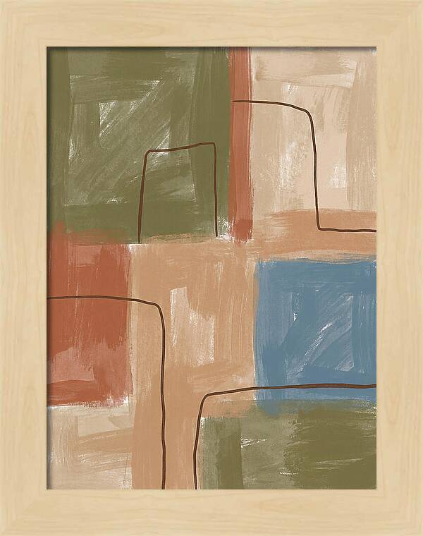 Abstract Minimalist Mediterranean Composition