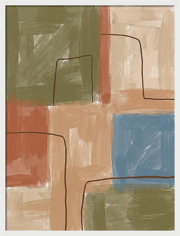 Abstract Minimalist Mediterranean Composition