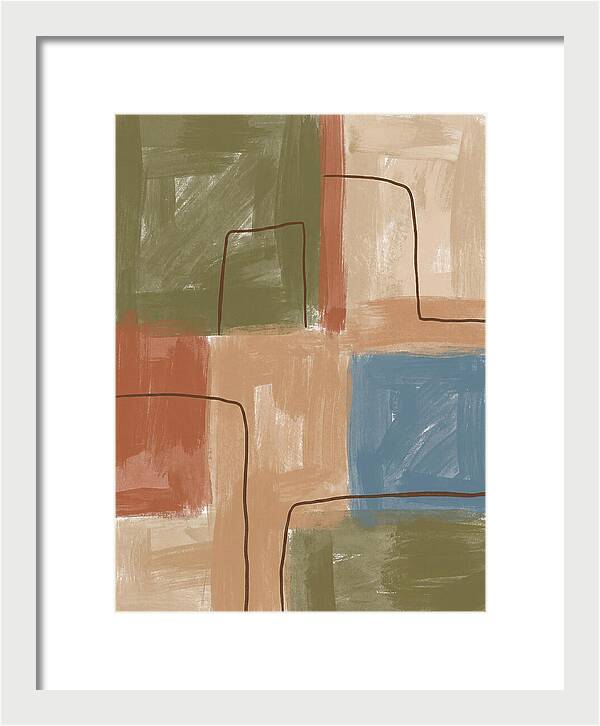 Abstract Minimalist Mediterranean Composition