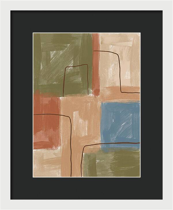 Abstract Minimalist Mediterranean Composition