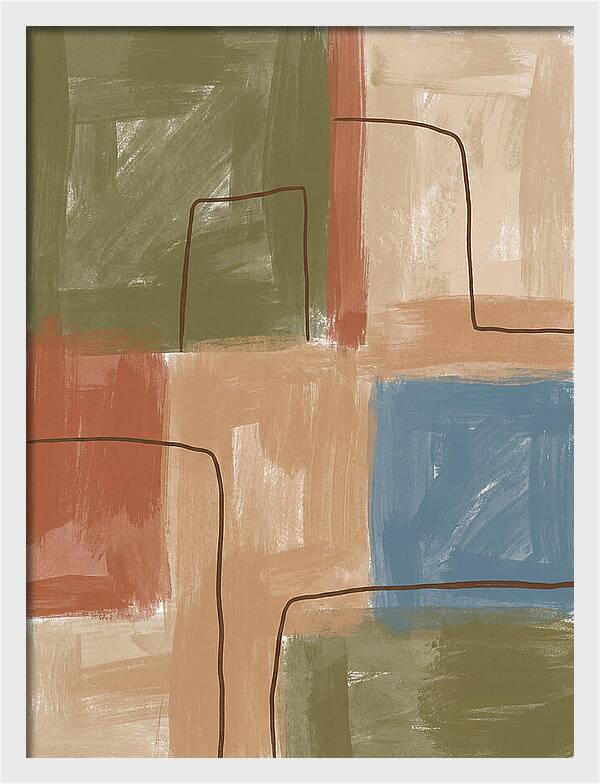 Abstract Minimalist Mediterranean Composition