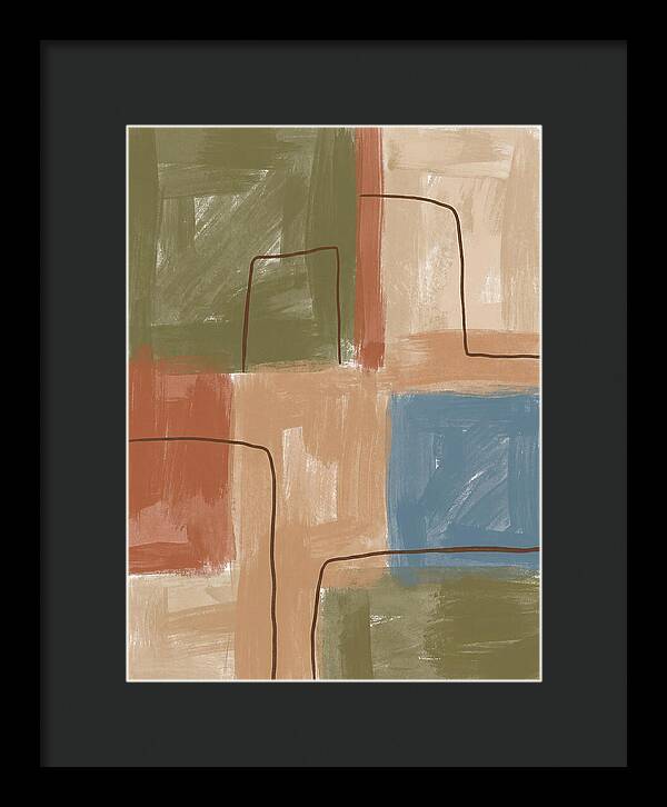 Abstract Minimalist Mediterranean Composition
