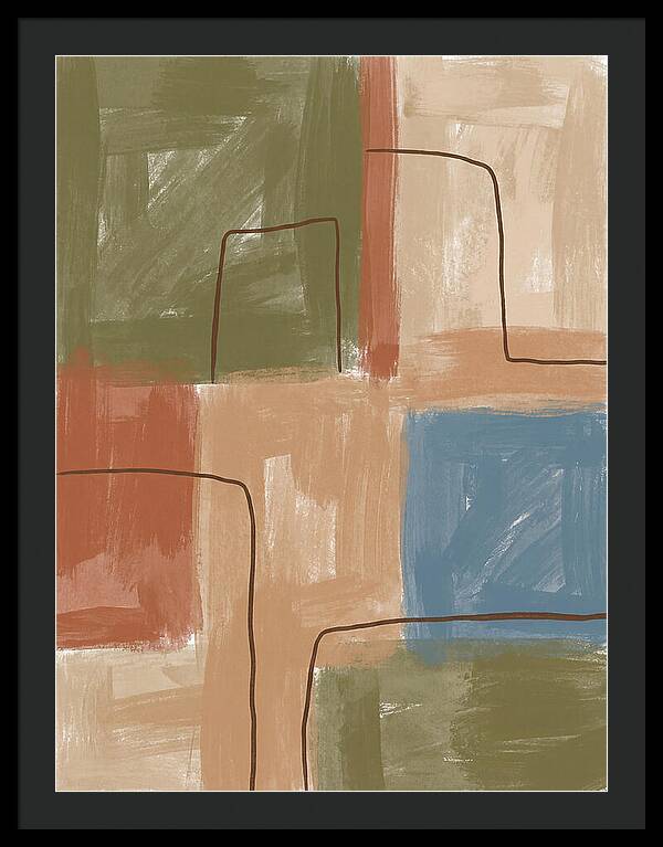 Abstract Minimalist Mediterranean Composition