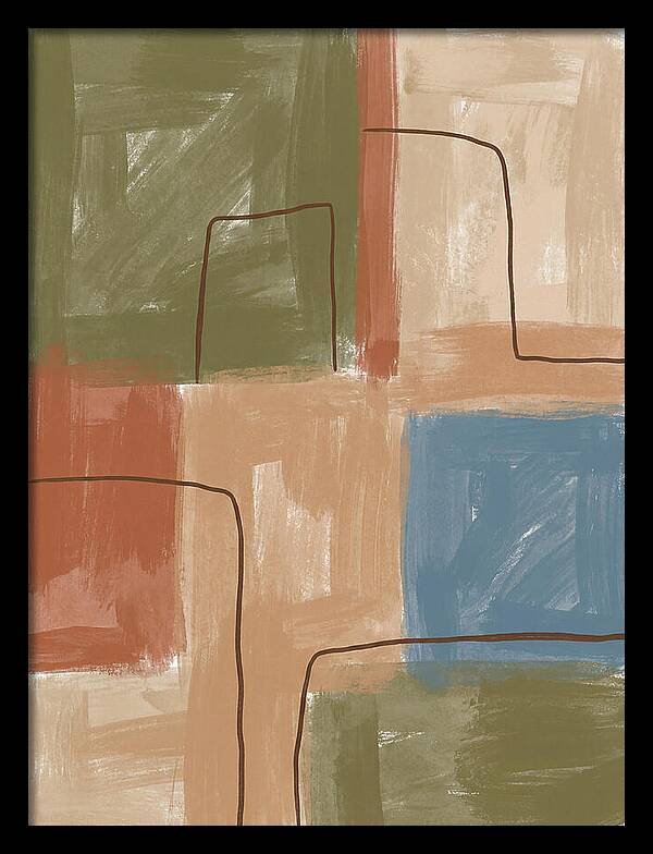 Abstract Minimalist Mediterranean Composition