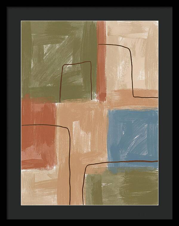 Abstract Minimalist Mediterranean Composition