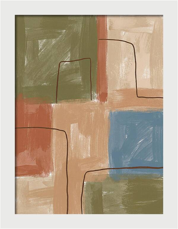 Abstract Minimalist Mediterranean Composition