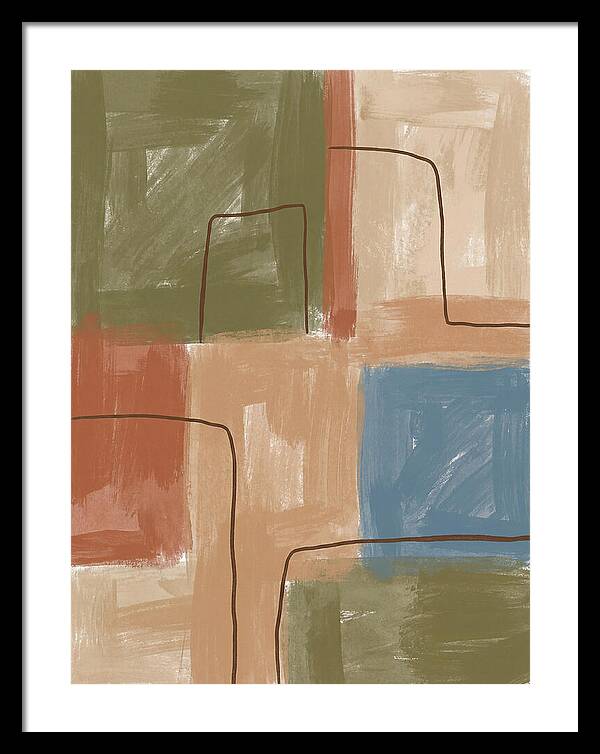 Abstract Minimalist Mediterranean Composition