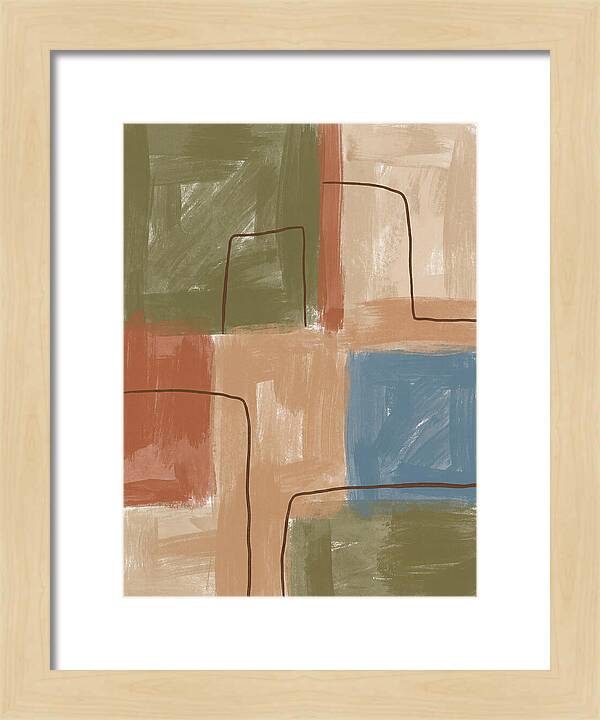 Abstract Minimalist Mediterranean Composition