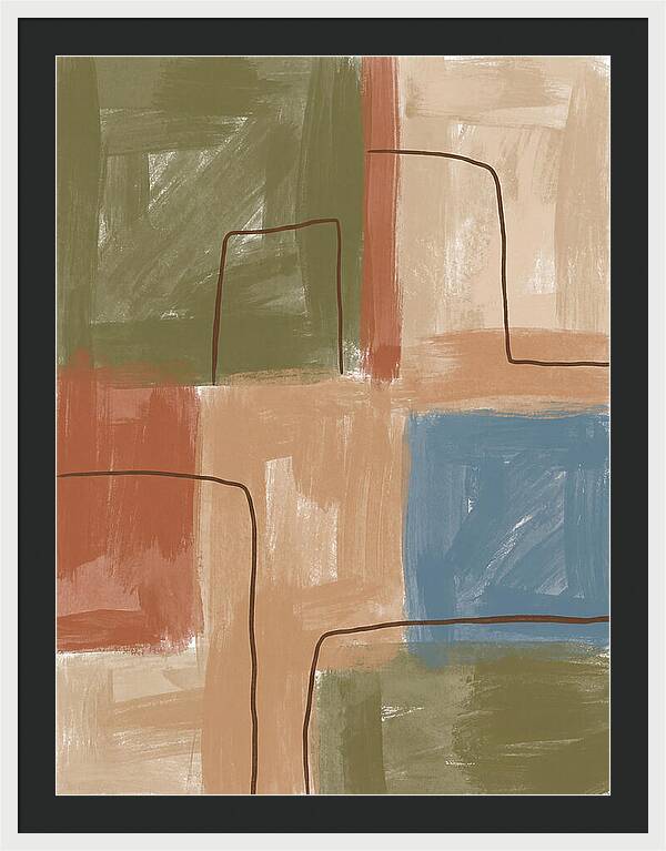 Abstract Minimalist Mediterranean Composition