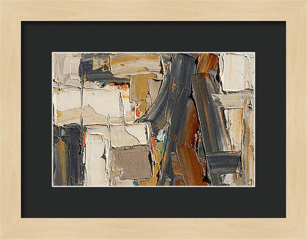 Abstract Minimalist Palette Knife Composition