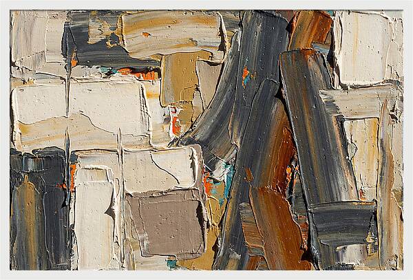 Abstract Minimalist Palette Knife Composition