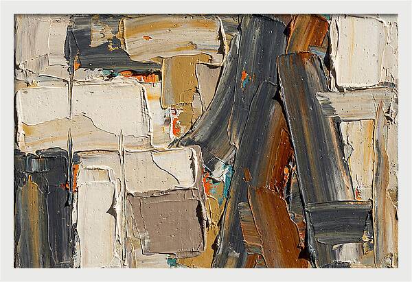 Abstract Minimalist Palette Knife Composition
