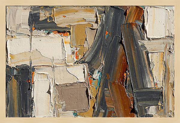 Abstract Minimalist Palette Knife Composition