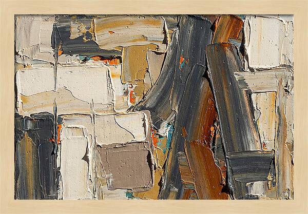 Abstract Minimalist Palette Knife Composition
