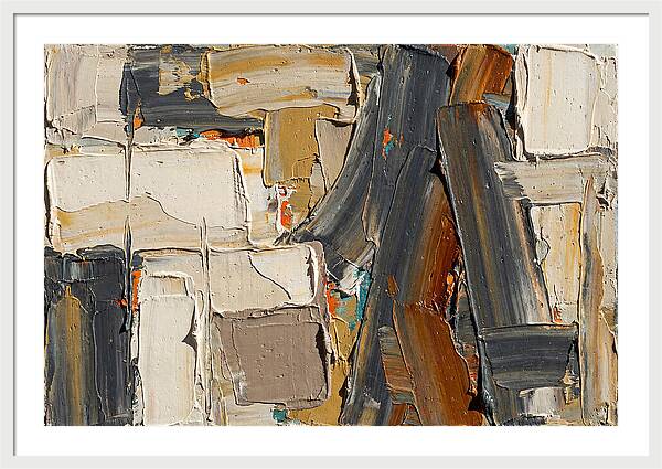 Abstract Minimalist Palette Knife Composition