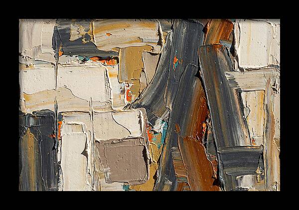 Abstract Minimalist Palette Knife Composition