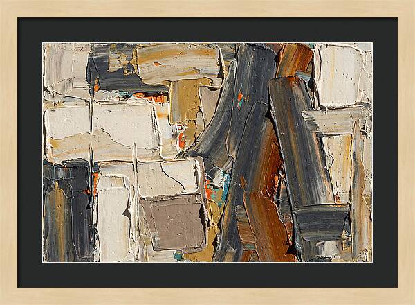 Abstract Minimalist Palette Knife Composition