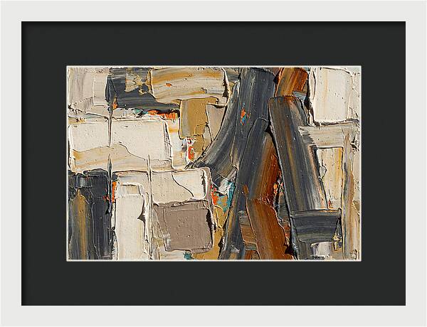 Abstract Minimalist Palette Knife Composition