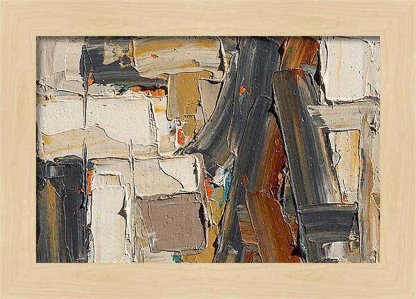 Abstract Minimalist Palette Knife Composition