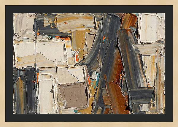 Abstract Minimalist Palette Knife Composition