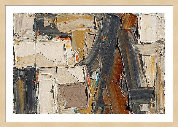Abstract Minimalist Palette Knife Composition