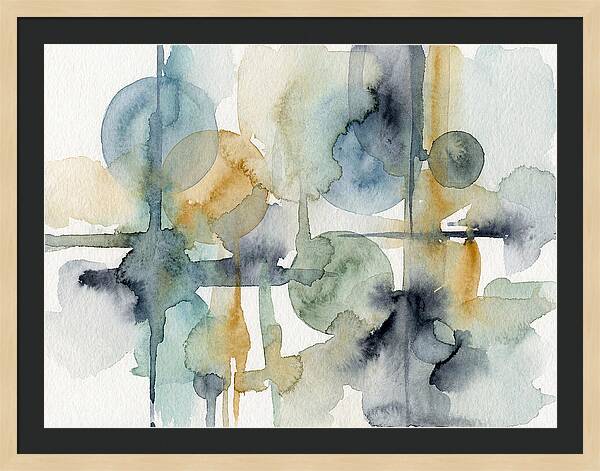 Abstract Minimalist Watercolor Composition