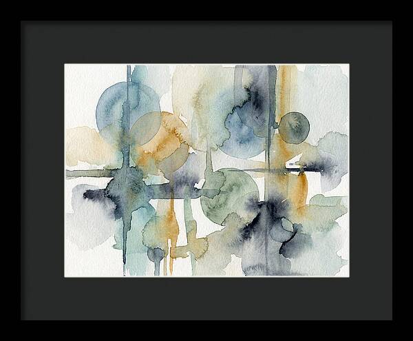 Abstract Minimalist Watercolor Composition