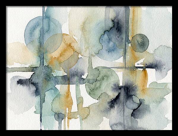 Abstract Minimalist Watercolor Composition