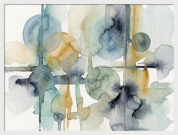 Abstract Minimalist Watercolor Composition