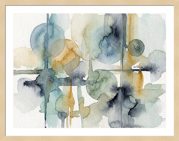 Abstract Minimalist Watercolor Composition