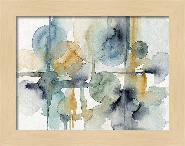 Abstract Minimalist Watercolor Composition