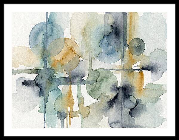 Abstract Minimalist Watercolor Composition