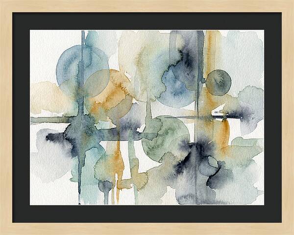 Abstract Minimalist Watercolor Composition