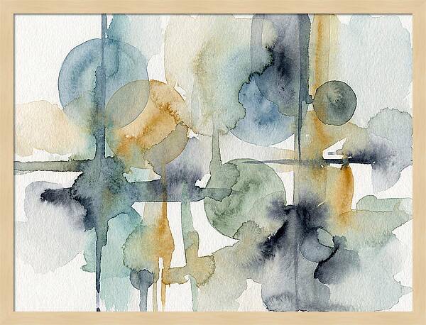 Abstract Minimalist Watercolor Composition