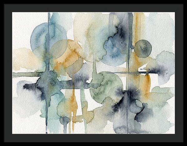Abstract Minimalist Watercolor Composition