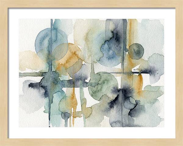 Abstract Minimalist Watercolor Composition