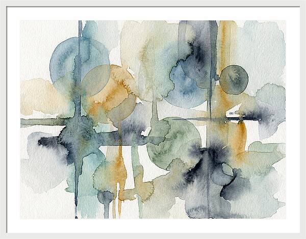 Abstract Minimalist Watercolor Composition