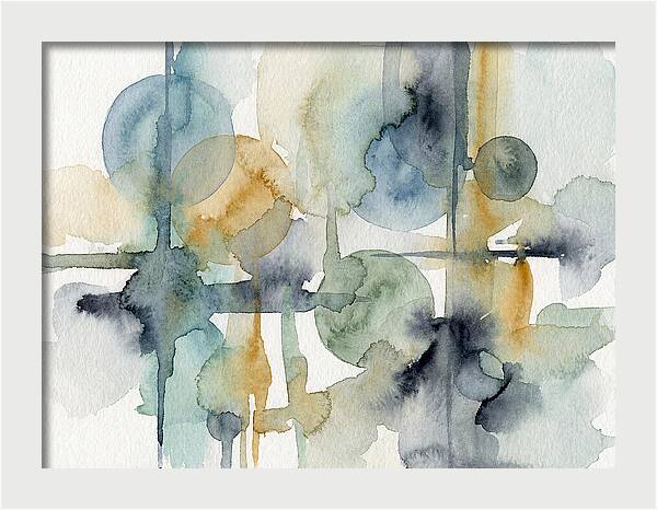 Abstract Minimalist Watercolor Composition