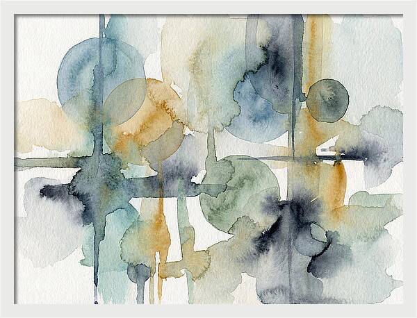 Abstract Minimalist Watercolor Composition